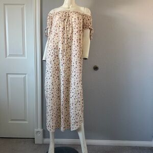 Flynn Skye White Floral Off Shoulder Maxi Dress Extra Small
